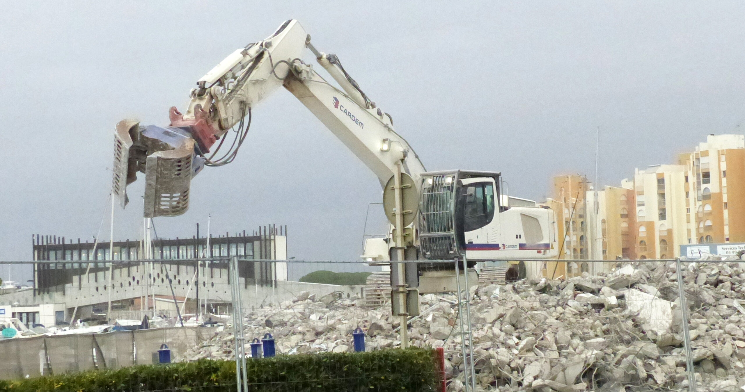 demolition de la capitainerie