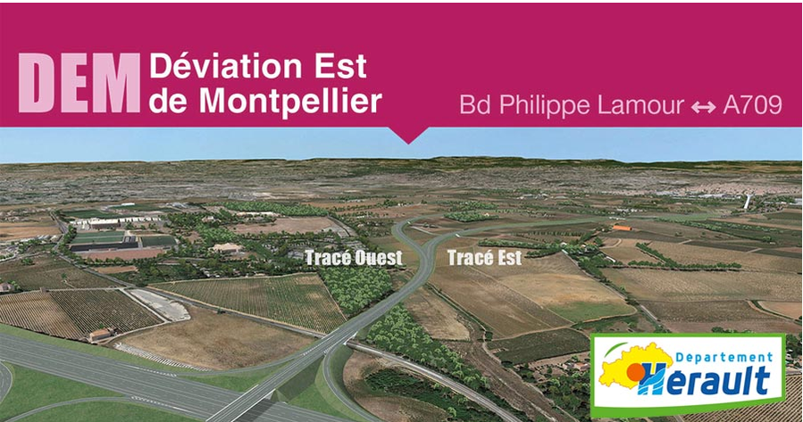 Non à la déviation Est de Montpellier déviation est